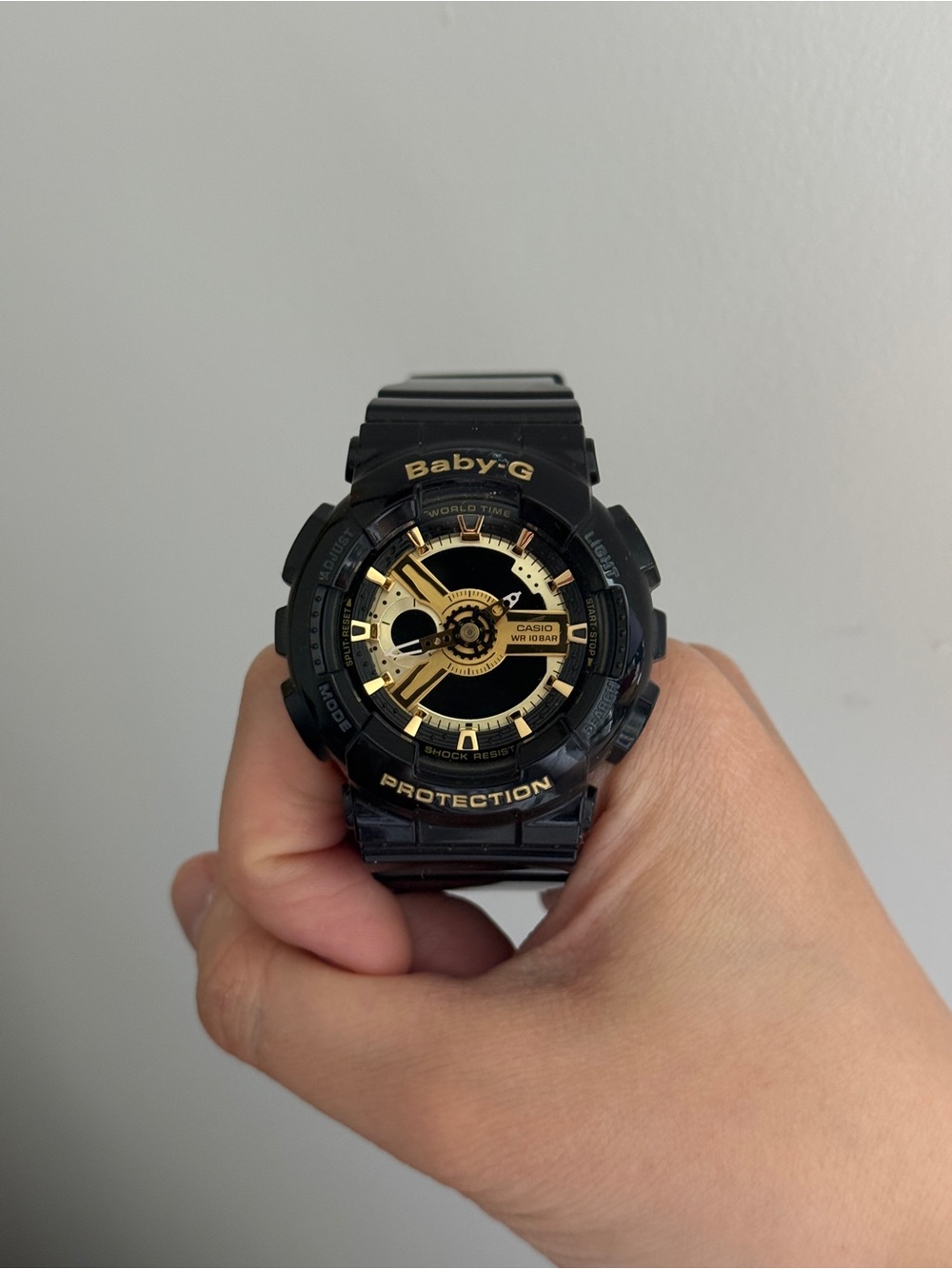 Casio Baby-G Black and Gold Sport Digital-Analog Watch